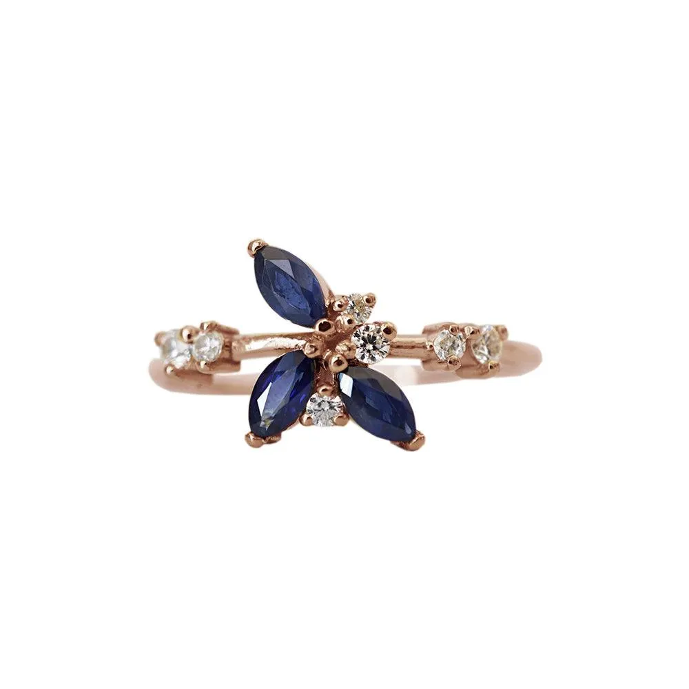 14K Pixie Sapphire Ring