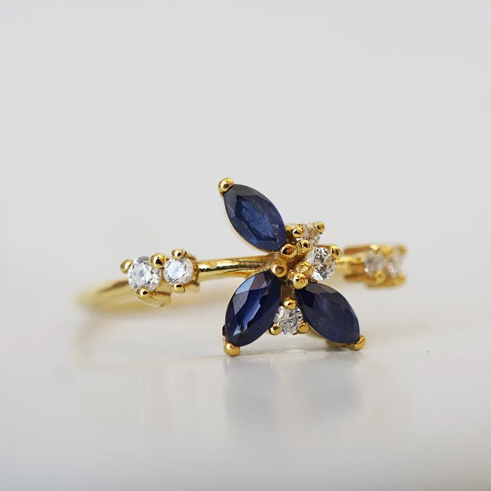 14K Pixie Sapphire Ring