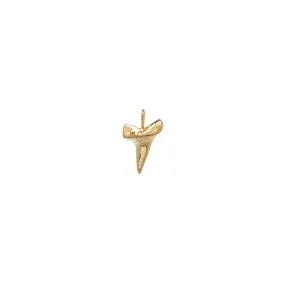 14k Single Shark Tooth Charm Pendant