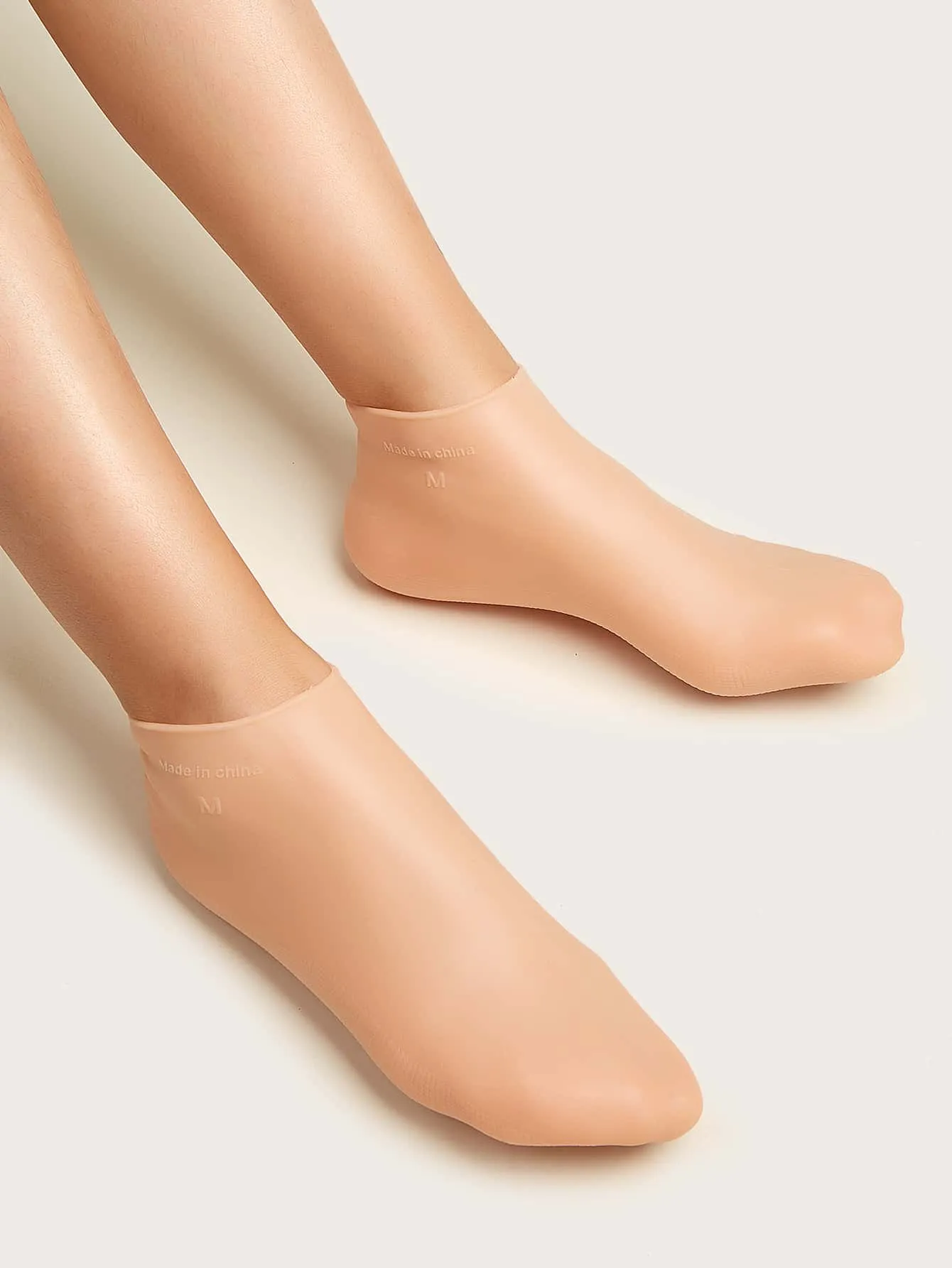 1pair Silicone Moisturizing Socks