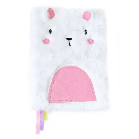 Accessorize London Girl's Bear Fluffy Notebook