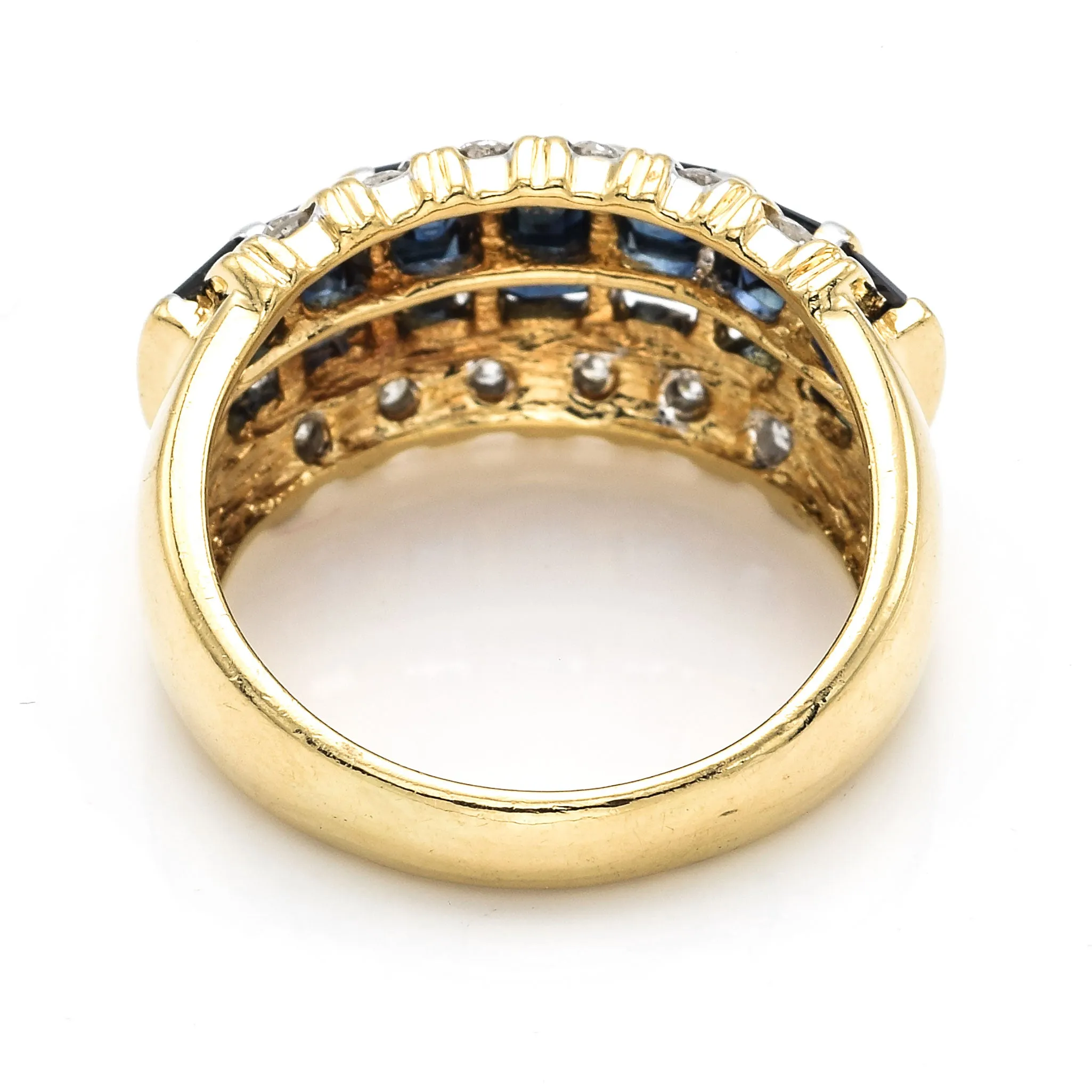 Alwand Vahan 14K Yellow Gold Sapphire & 0.38 TCW Diamond Band Ring