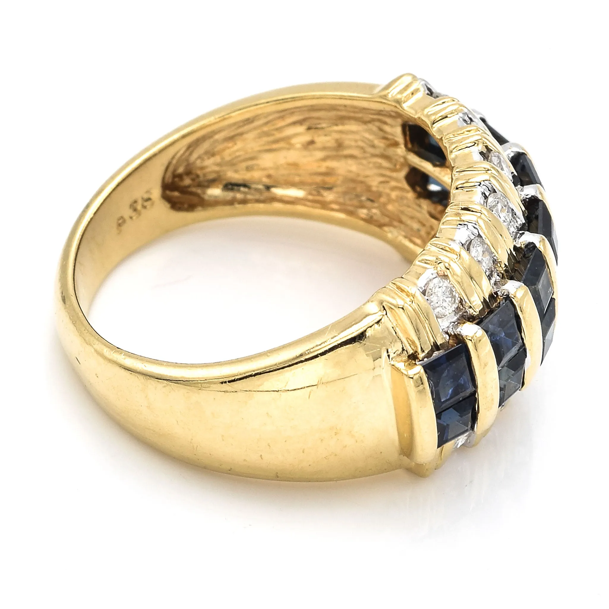 Alwand Vahan 14K Yellow Gold Sapphire & 0.38 TCW Diamond Band Ring