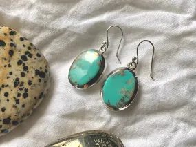 Arizona Turquoise Naevia Earrings - Oval