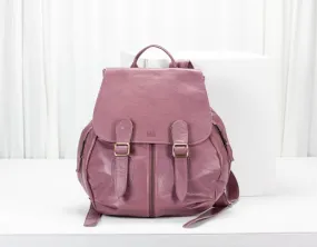 Artemis backpack - Old rose pink leather