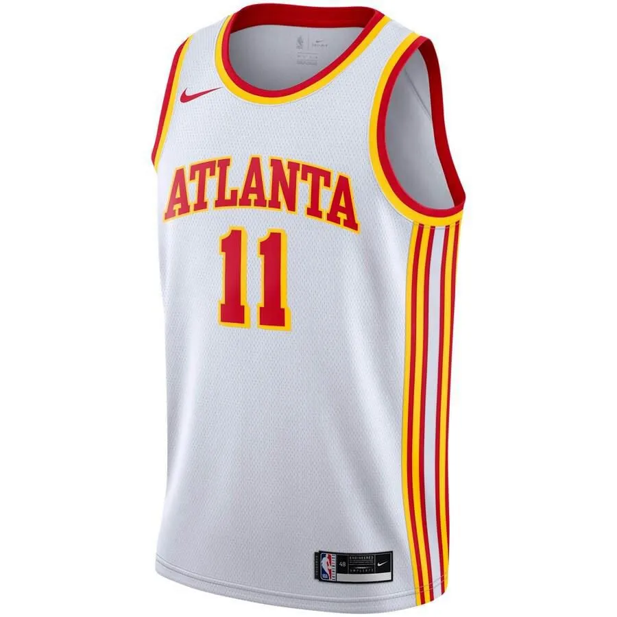 Atlanta Hawks Trae Young Nike 2020-21 Swingman Association Jersey Mens - White | Ireland H5988P0