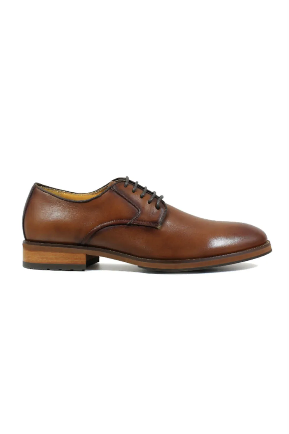 BLAZE PLAIN TOE OXFORD - COGNAC