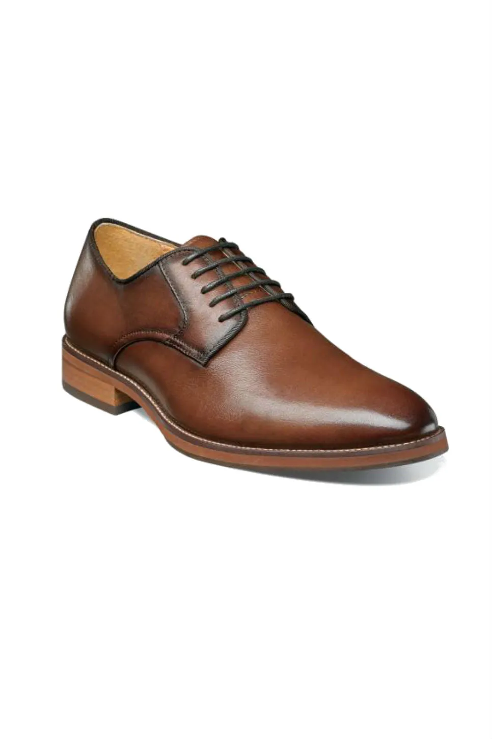 BLAZE PLAIN TOE OXFORD - COGNAC