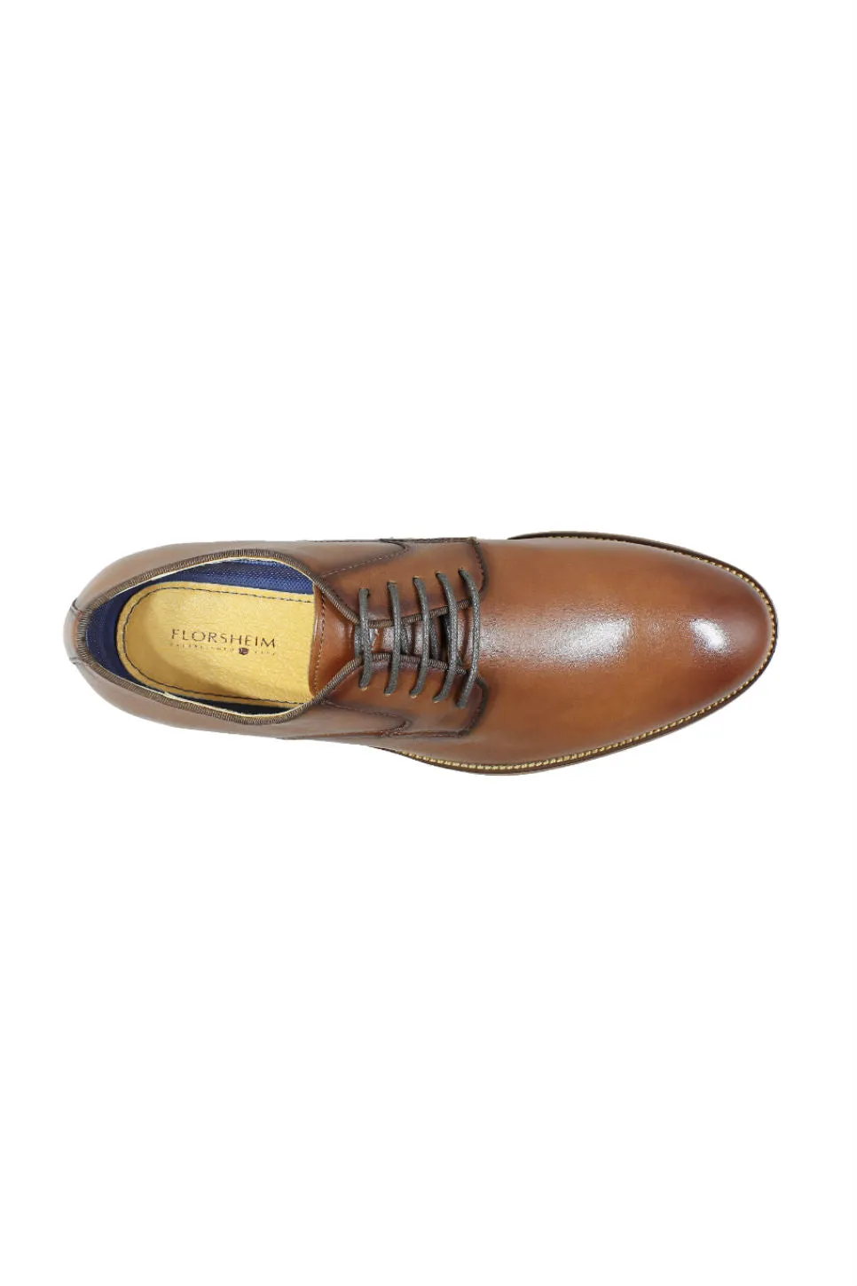 BLAZE PLAIN TOE OXFORD - COGNAC