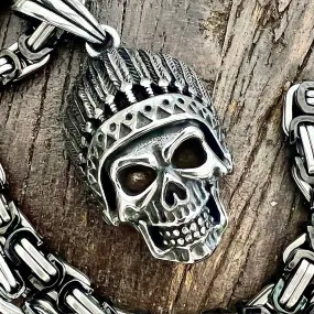 Bone Crusher - Indian Pendant - Necklace (839)