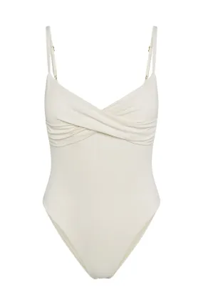 Bordeaux One Piece - Ivory Boucle