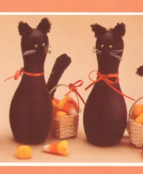 Bowling Pin Cats Pattern