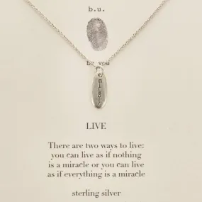 b.u. Two Ways To Live Miracle Necklace