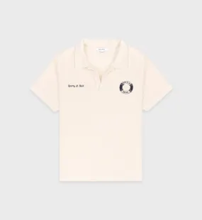 Buoy Terry Polo - Cream/Navy