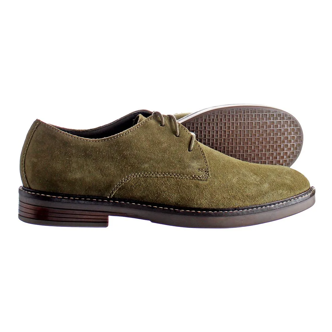 Clarks Paulson Plain Mens Green Shoes