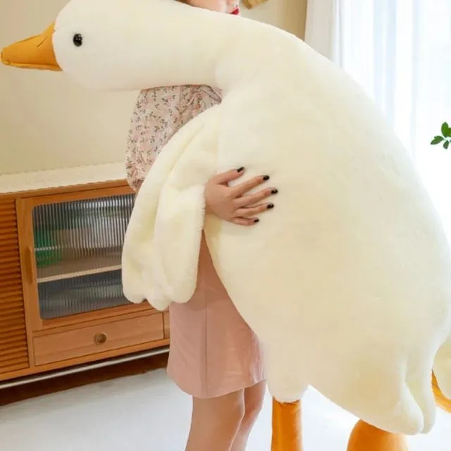 Cute Big White Goose Throw Pillow Plush Toy S4807165