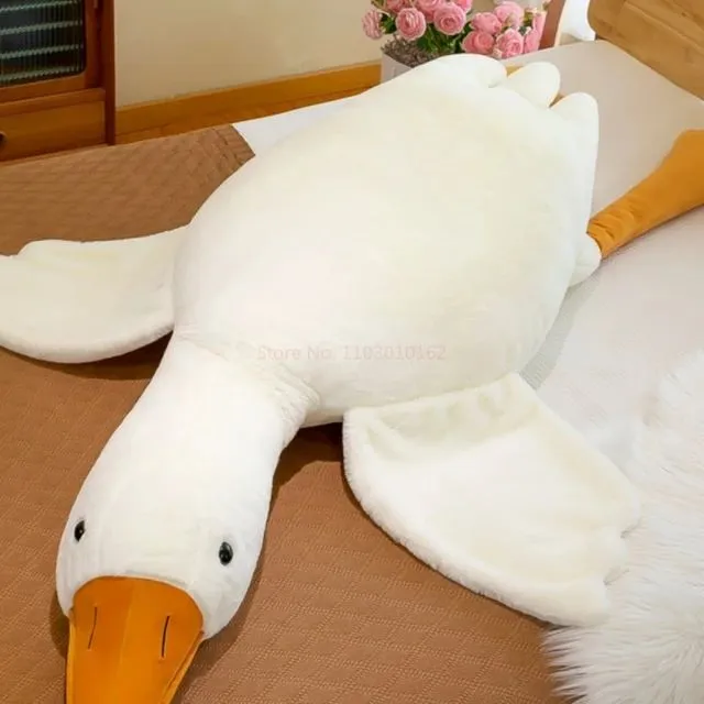 Cute Big White Goose Throw Pillow Plush Toy S4807165