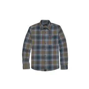 Dakota Grizzly Grant Flannel Shirt Deep Cobalt