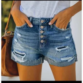 Distressed Short Denim