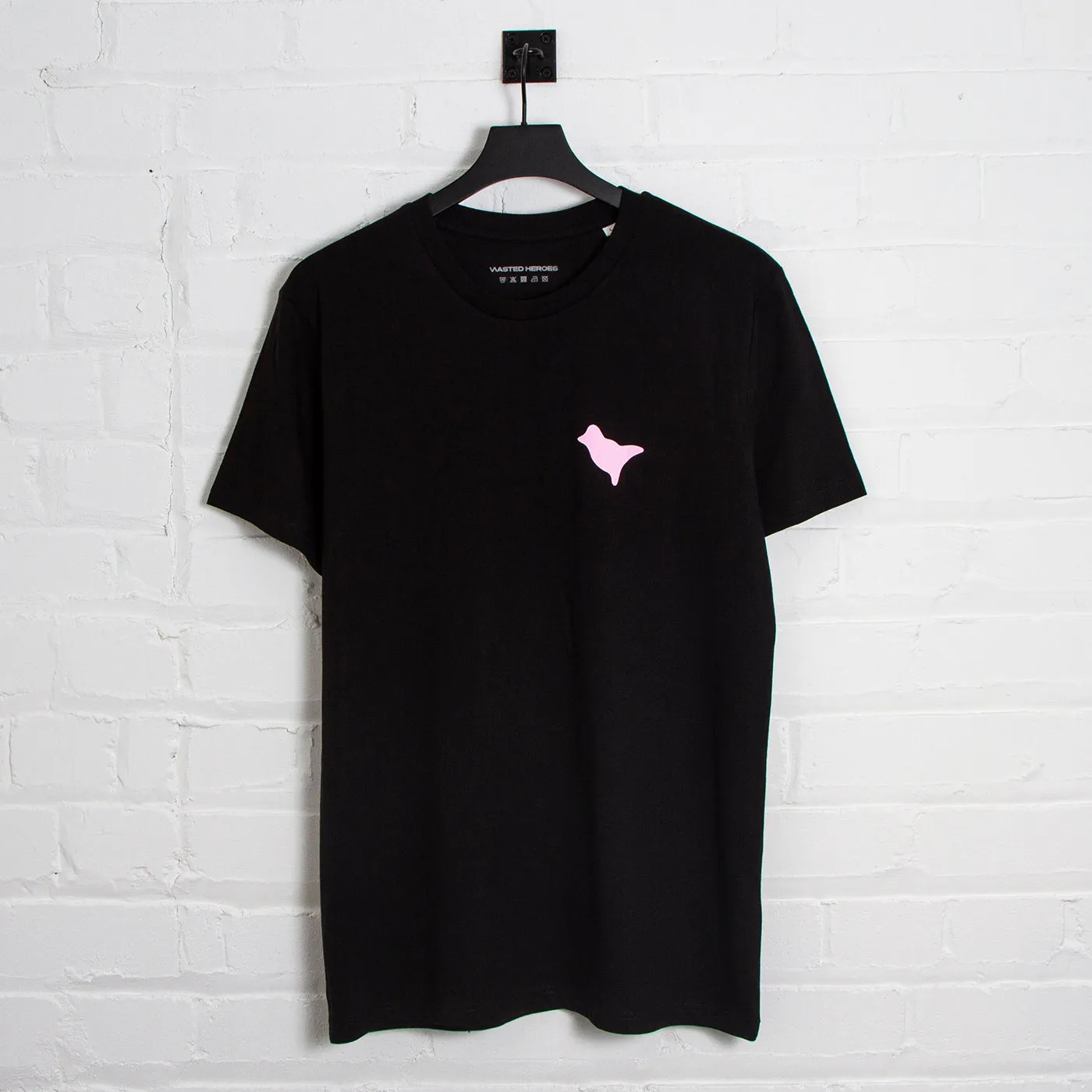 Dove Back Print Pink - Tshirt - Black