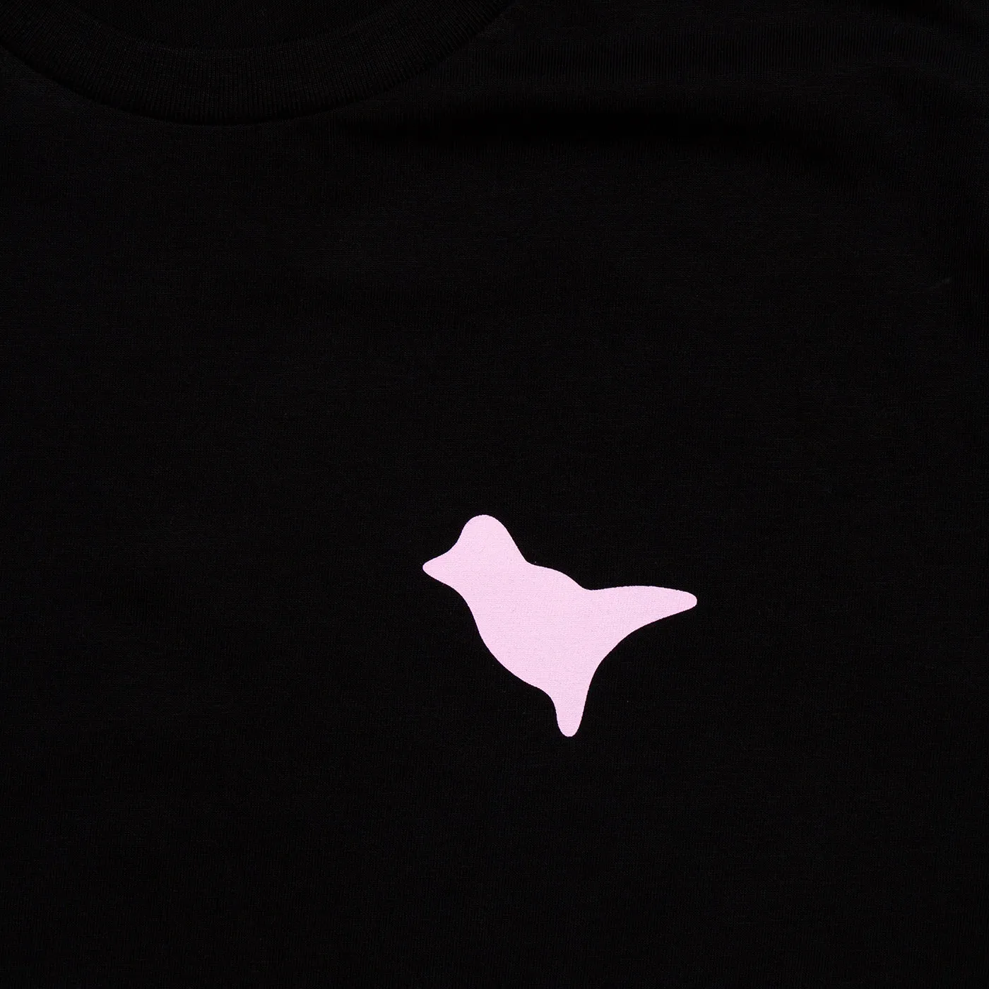 Dove Back Print Pink - Tshirt - Black