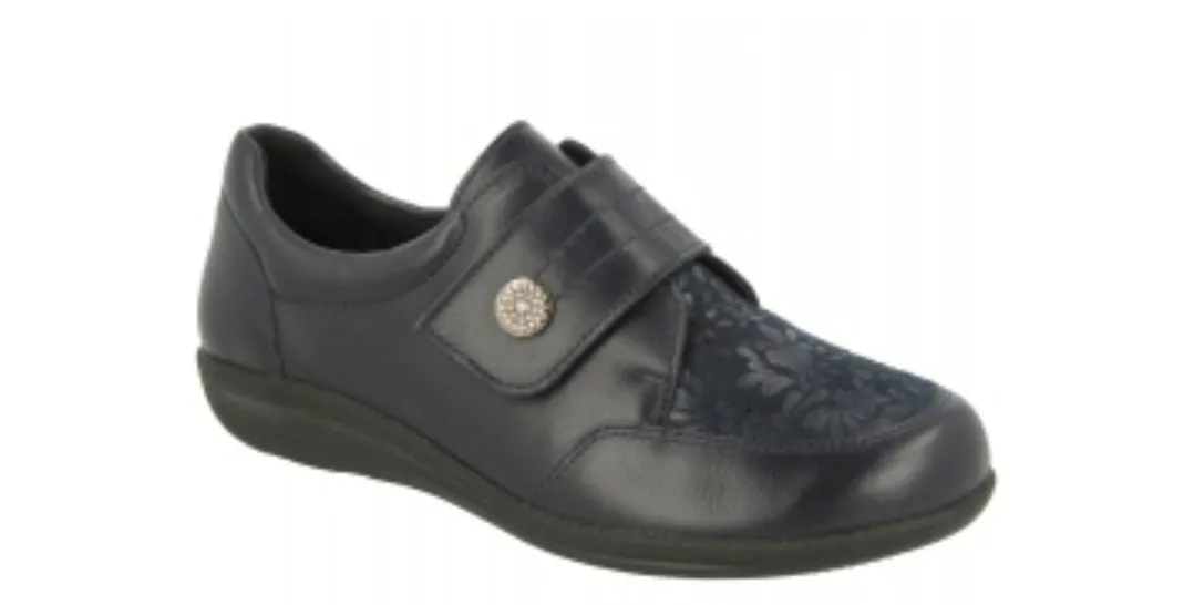 Easy B Royston Ladies Velcro Stretch 2V Shoe 68182D