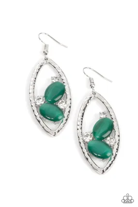 Famously Fashionable - Green Earring