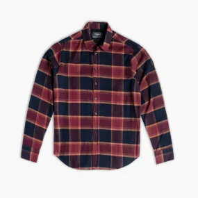 Forever Flannel Shirt | Navy & Burgundy