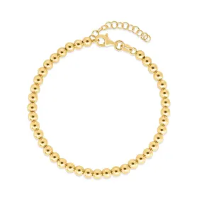 Gold Ball Bead Bracelet