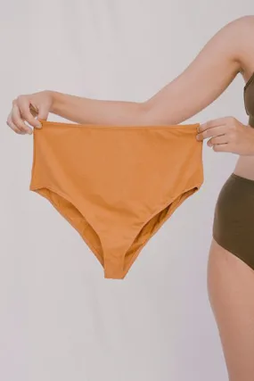 high waisted brief pumpkin <br> by Nude Label