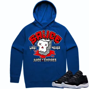 Jordan 11 Low Space Jam 11s Hoodie to Match - RED SAUCE