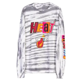 Junk Food Miami HEAT Full Court Mashup Long Sleeve Tee