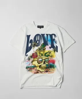 Love Hate Short Sleeve Tee - White