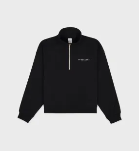 Made In California Quarter Zip - Black/White