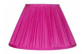 Magenta Silk Dupion Gathered Lamp Shade