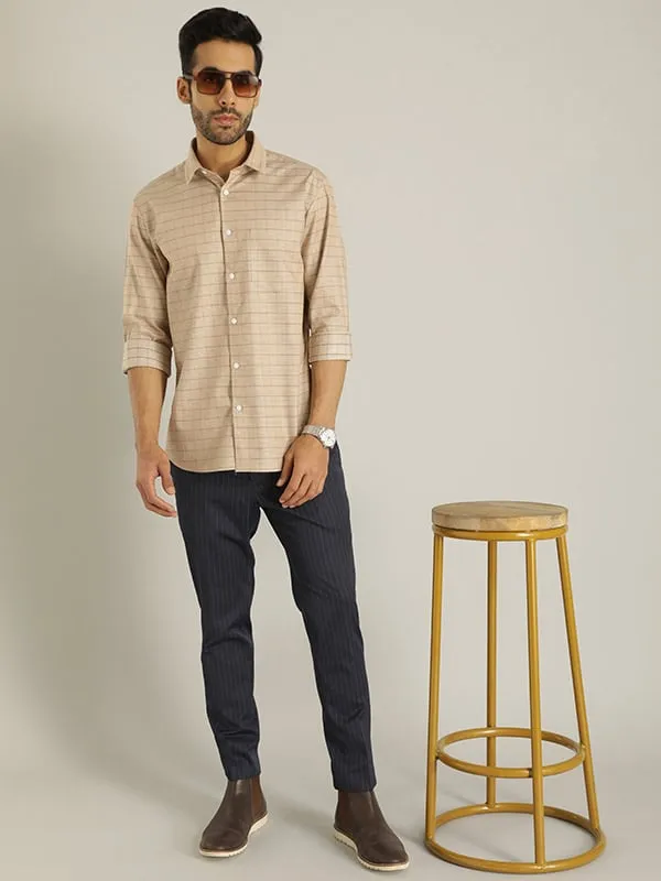 Men Checked Full Sleeve Cotton Shirt