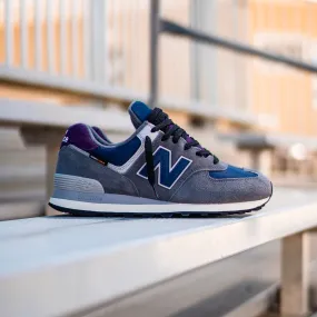 Mens New Balance 574 (Grey/Blue) - U574KGN