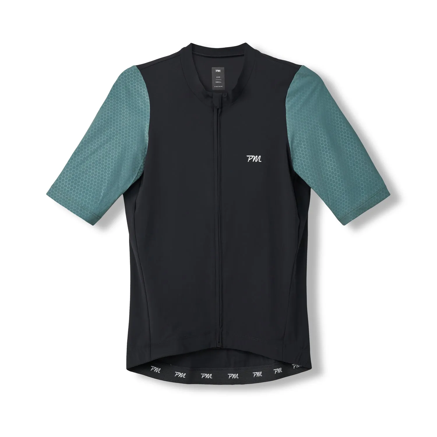 Mens Pro Jersey - Black Grey Turquoise