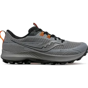 Men's Saucony Peregrine 13 GTX, Gravel/Black, 8.5 D Medium