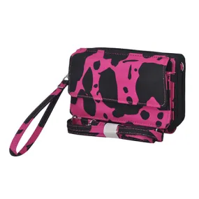 Neon Cow Hot Pink NGIL Canvas All in One Wallet