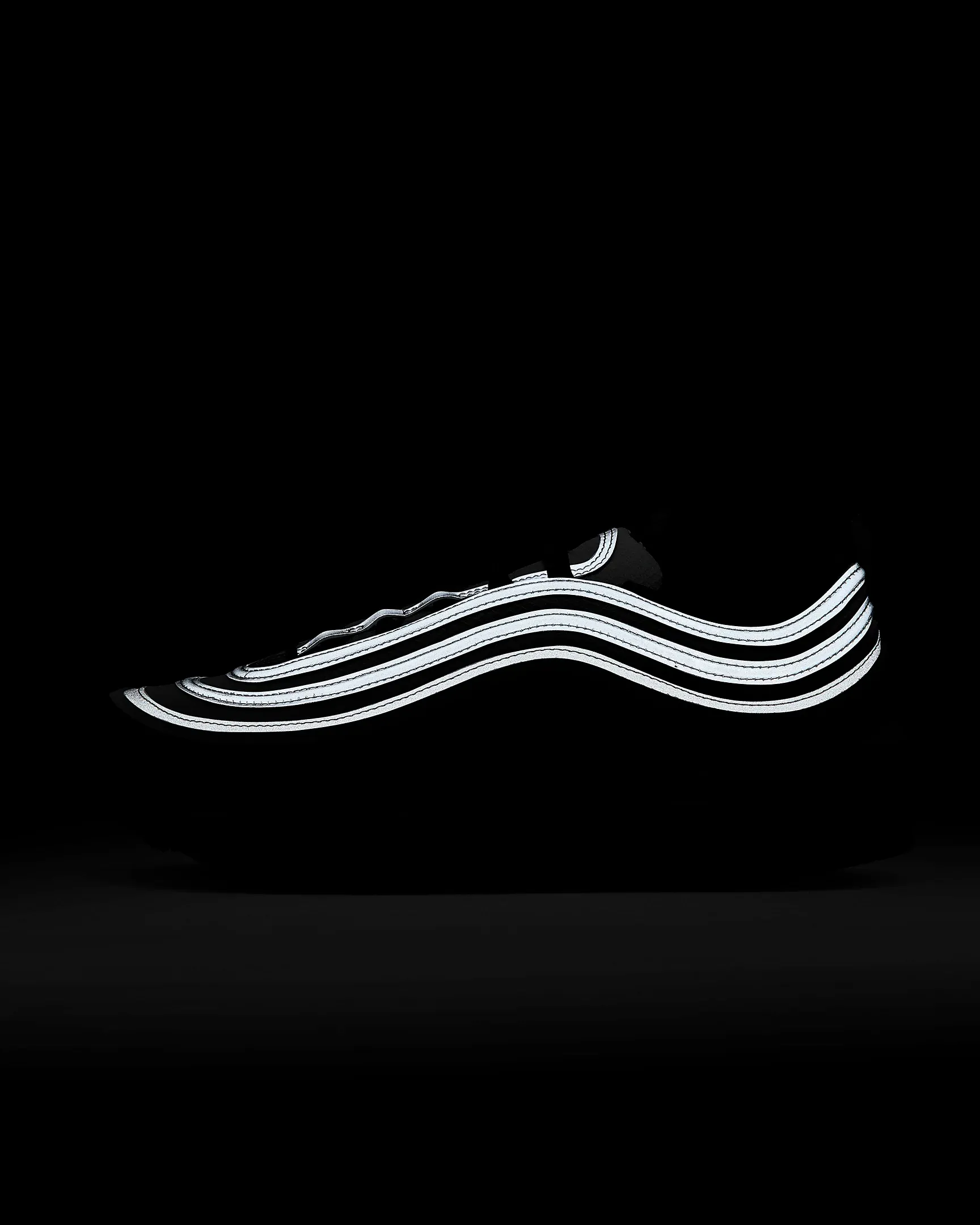 Nike Men's Air Max 97 Shoes - Black / Reflect Silver / Metallic Silver / White