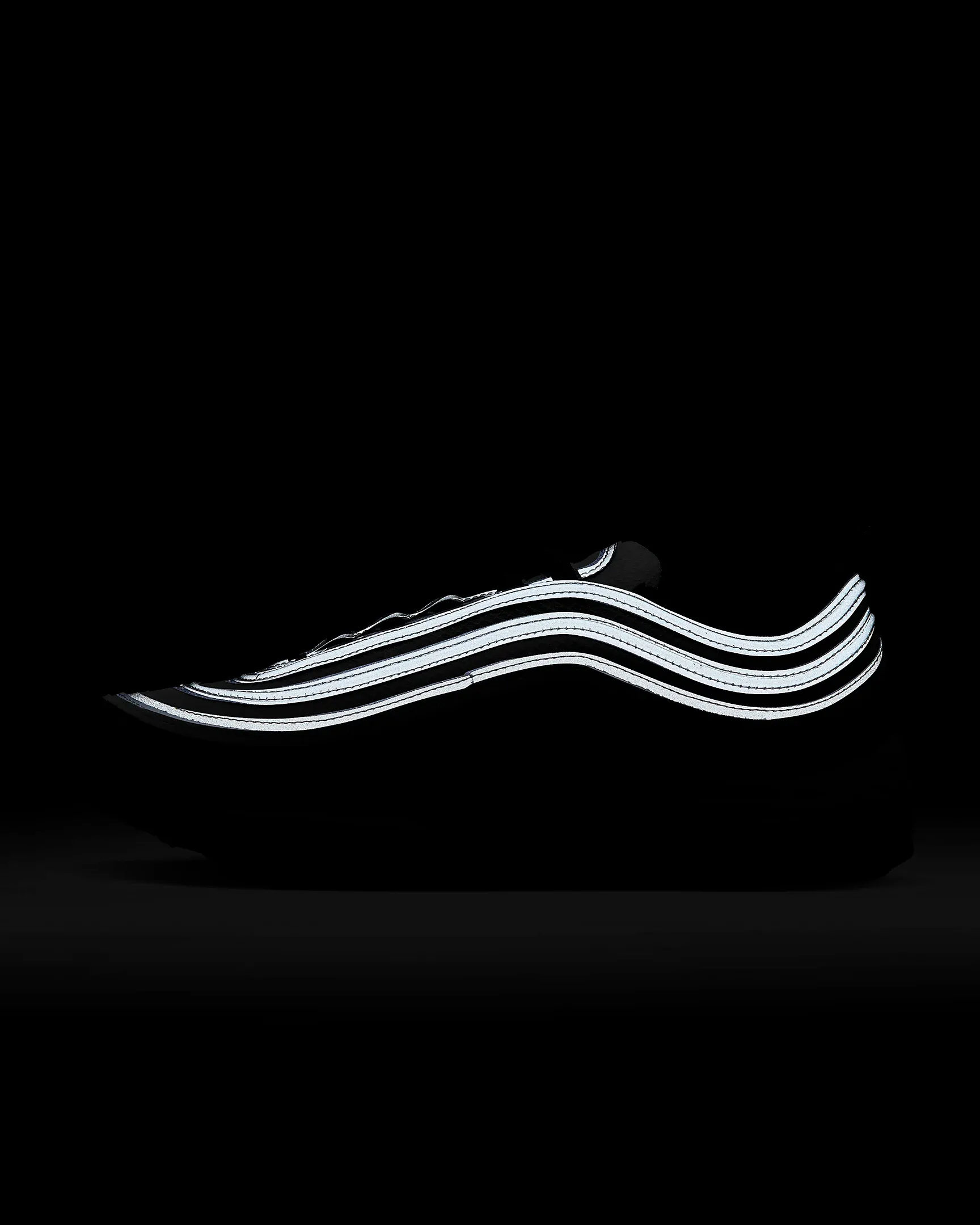 Nike Men's Air Max 97 Shoes - Black / Reflect Silver / Metallic Silver / White