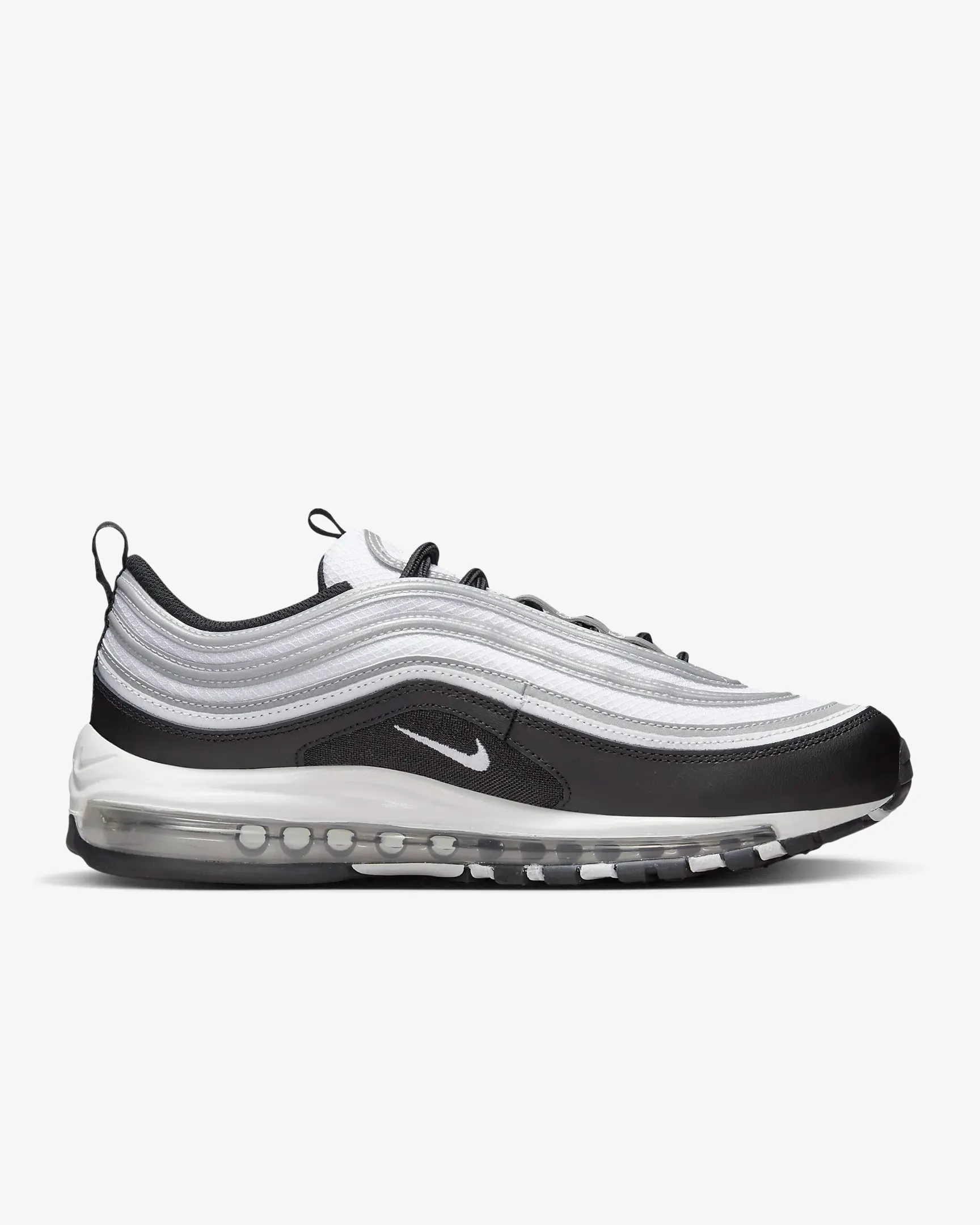 Nike Men's Air Max 97 Shoes - Black / Reflect Silver / Metallic Silver / White