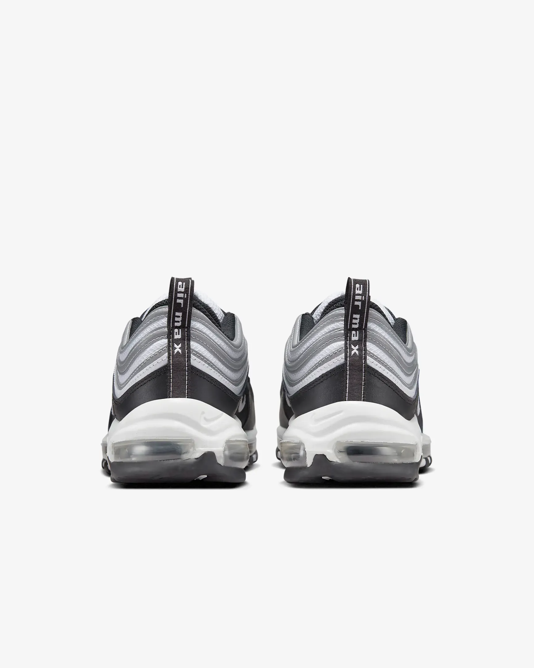 Nike Men's Air Max 97 Shoes - Black / Reflect Silver / Metallic Silver / White