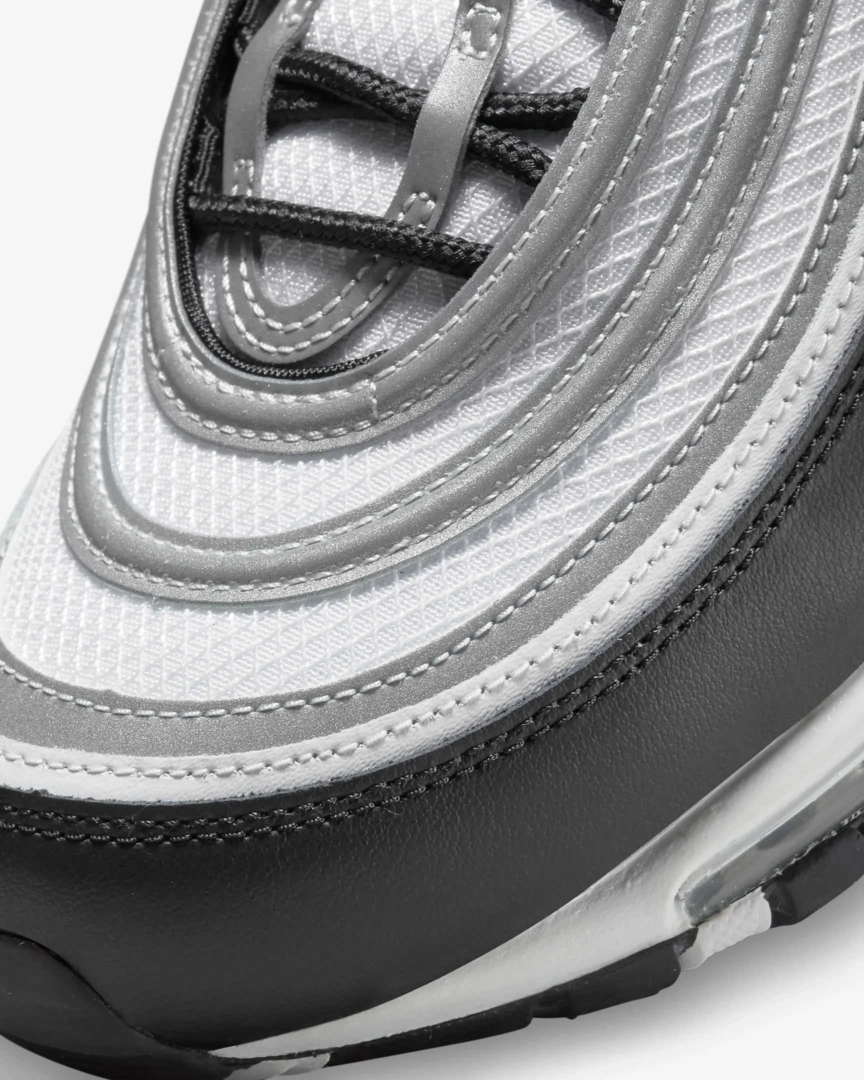 Nike Men's Air Max 97 Shoes - Black / Reflect Silver / Metallic Silver / White