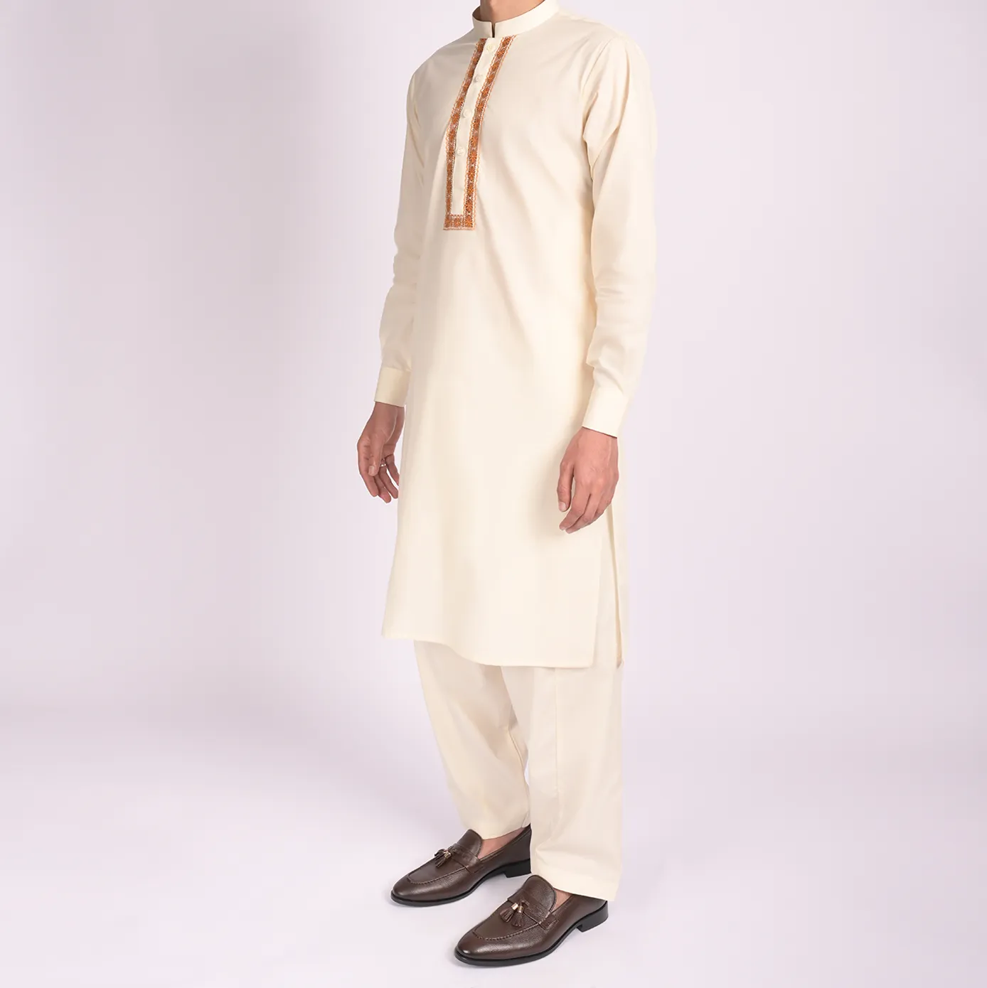 Off White Shalwar Qameez