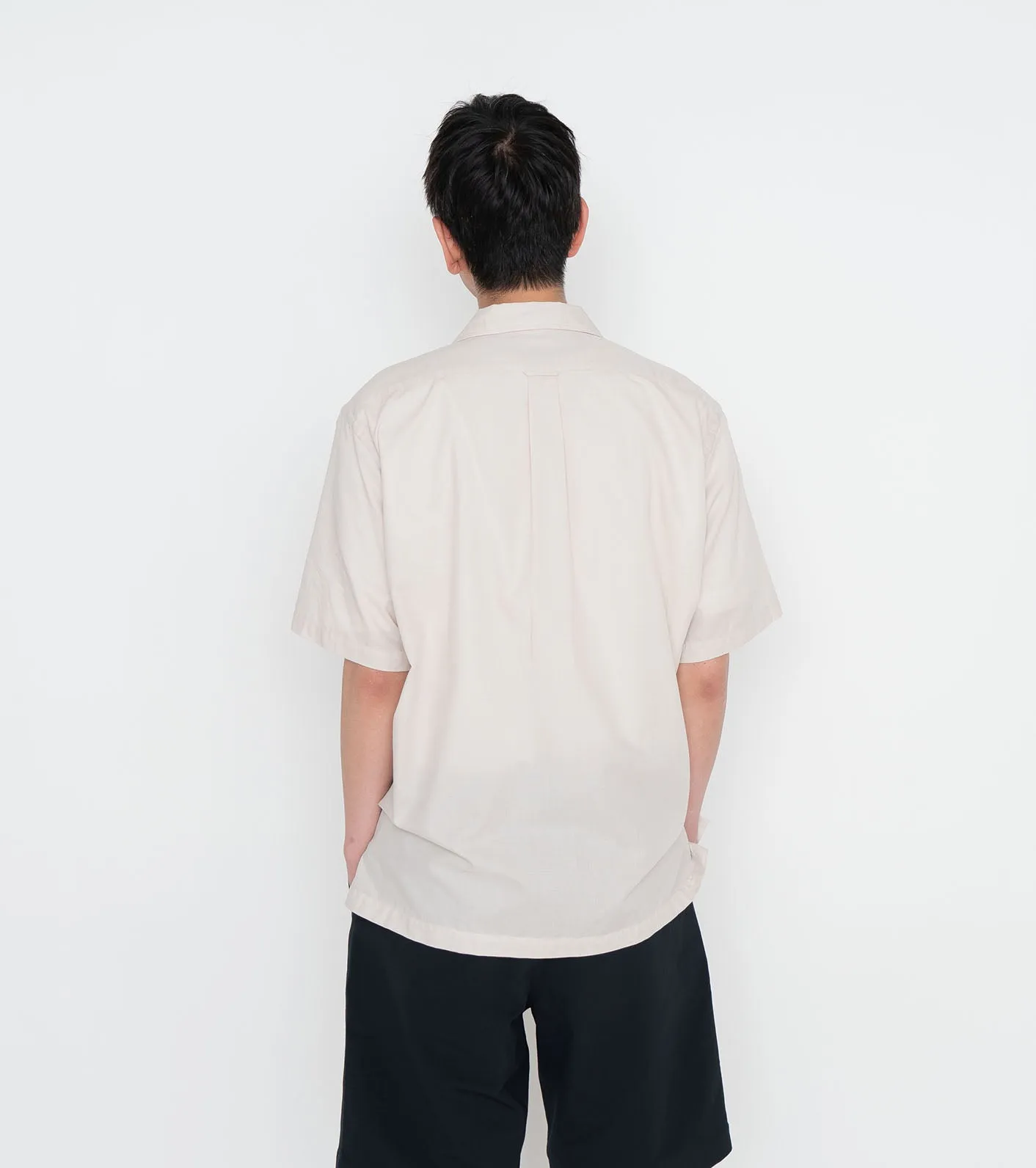 Open Collar Panama S/S Shirt