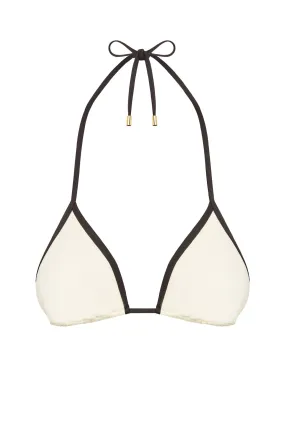 Palma Top - Ivory/Black