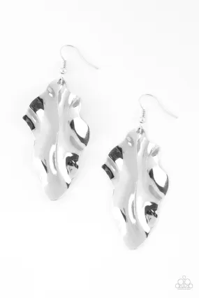 Paparazzi Fall Into Fall - Silver Earrings