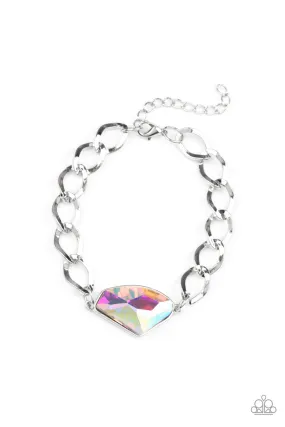 Paparazzi Galactic Grunge - Multi Iridescent Bracelet